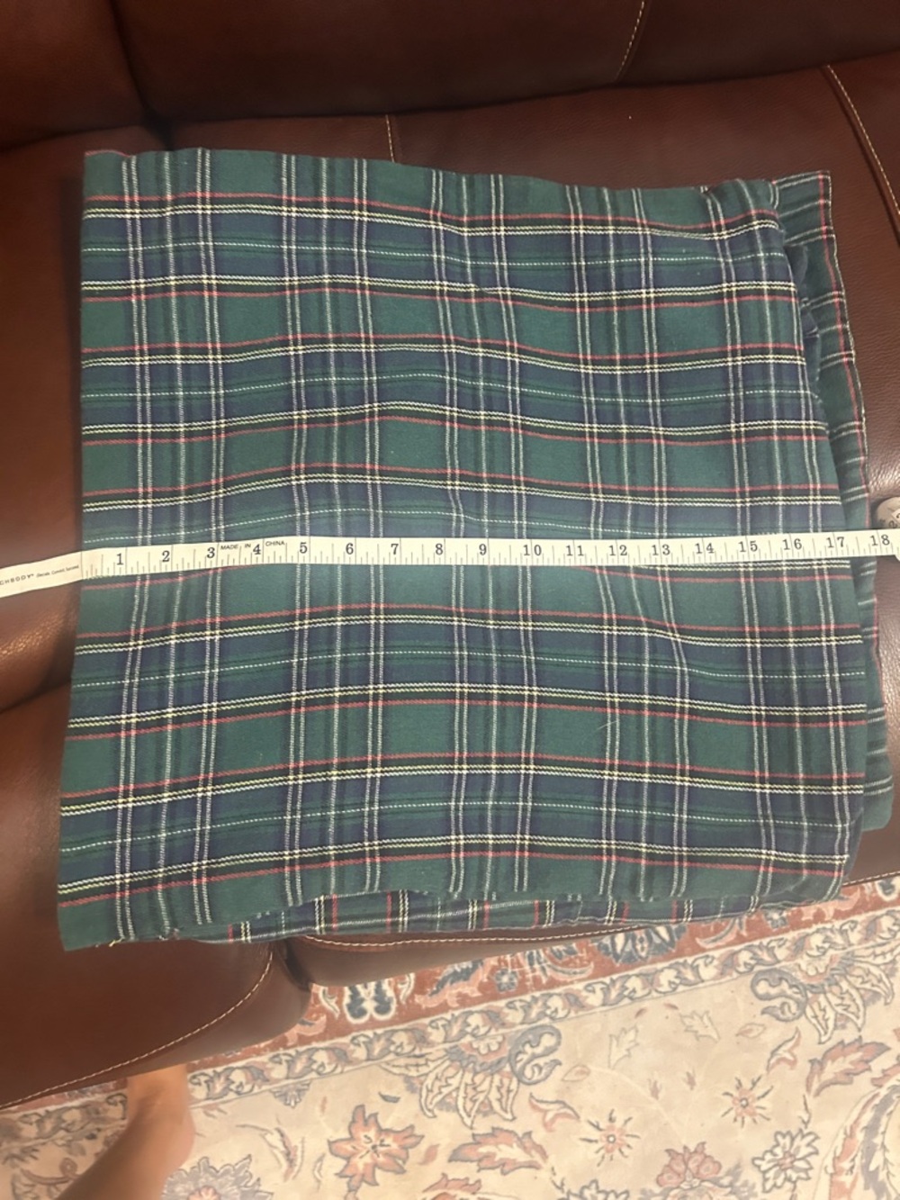 Green Plaid pillow cover  Set (4)